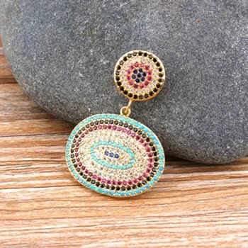 Pendant-Gold Новинка, модное женское ожерелье, металл, медь, микро ПАВЕ, CZ, Овальный Кулон, хорошее ювелирное изделие, подарок для женщин, мужчин, лучший подарок на день рождения - Окраска металла: Pendant-Gold