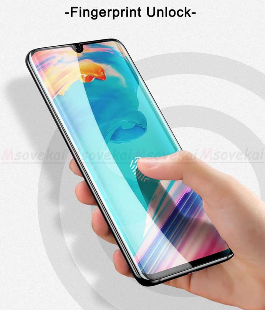 10D 3D изогнутое закаленное стекло с полным покрытием для Huawei P30 Pro Lite Nova 4e