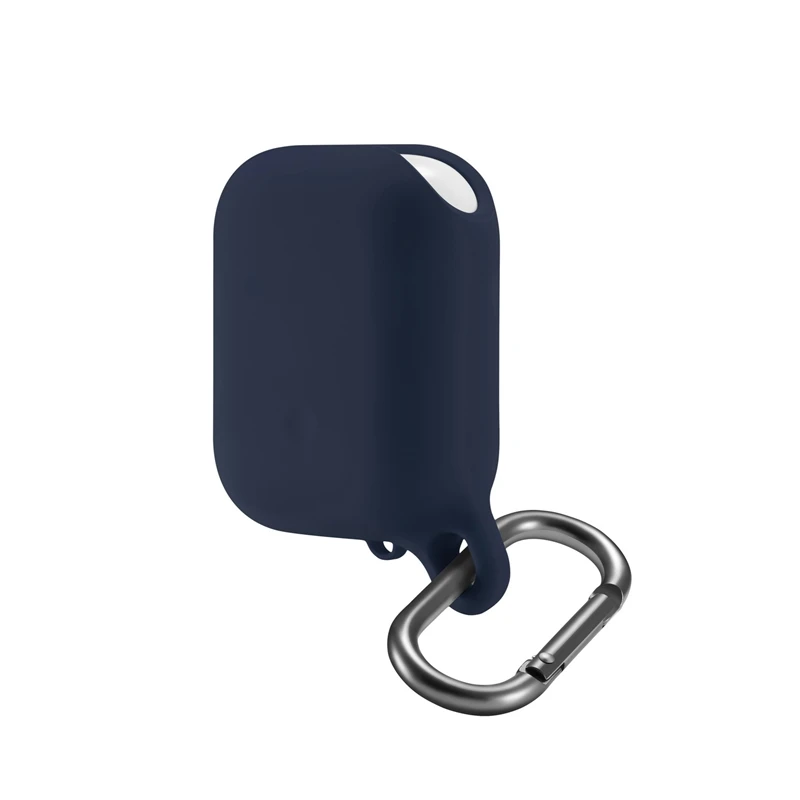 Deep blue Водонепроницаемый чехол для наушников для Airpods 1 2 чехол Модный мягкий полный защитный чехол для Airpods 2 Чехол Мягкий силиконовый чехол - Цвет: Deep blue