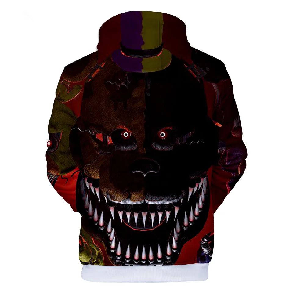 Fnaf толстовки Толстовка Five Nights At Freddy's куртка пальто весна Harajuku мультфильм Медведь FNAF Толстовка Женские кофты Fnaf