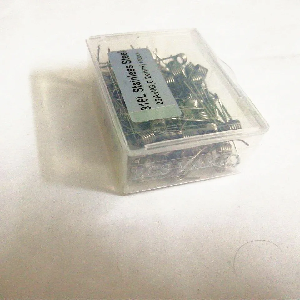 Предварительно изготовленные катушки из нержавеющей стали coil22 24 26 28 AWG Калибр 316lSS