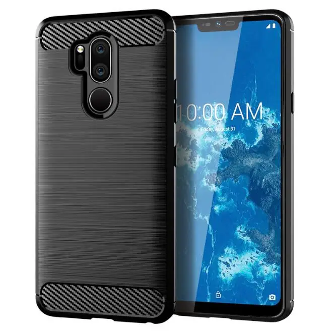 for LG Q9 one case Free shipping. Military drop metal brushed TPU soft cover fundas |