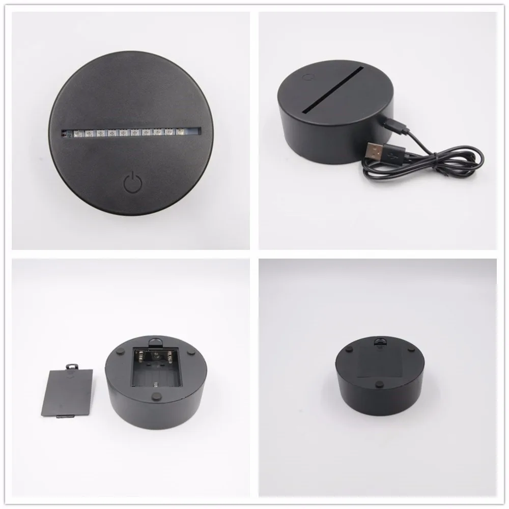 Подарок на день Святого Валентина 3D лампа светодиодный светильник 7 цветов