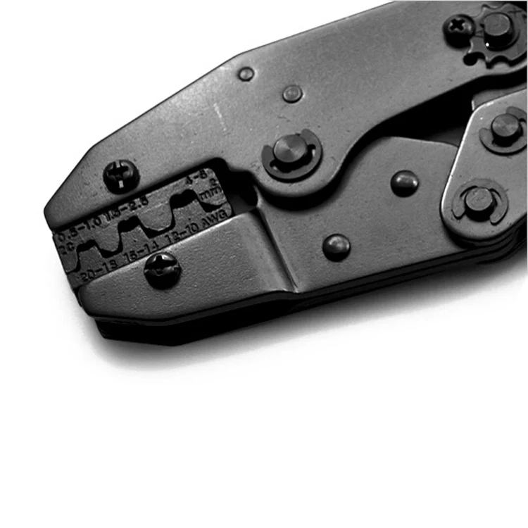 Устройство для обжима клемм с храповым механизмом или неизолированными клеммами