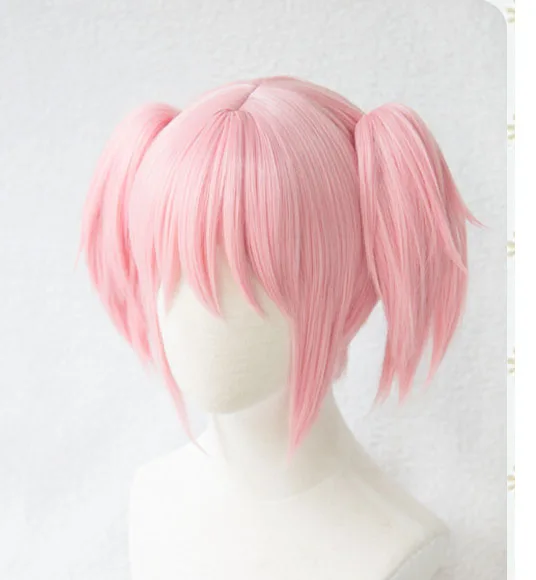 Puella Magi Madoka Magica Madoka kaname парик для косплея розовый зажим конские хвосты термостойкие синтетические волосы парики+ парик колпачок