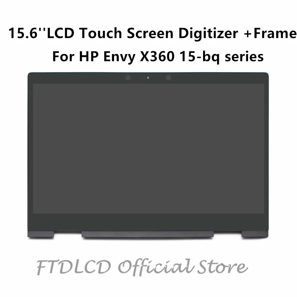 FTD lcd 15,6 ''1080 P lcd сенсорный дигитайзер сборка+ рамка LP156WF9-SPL1 для hp Envy X360 15-bq серия bq102ng bq075nr bq100nl