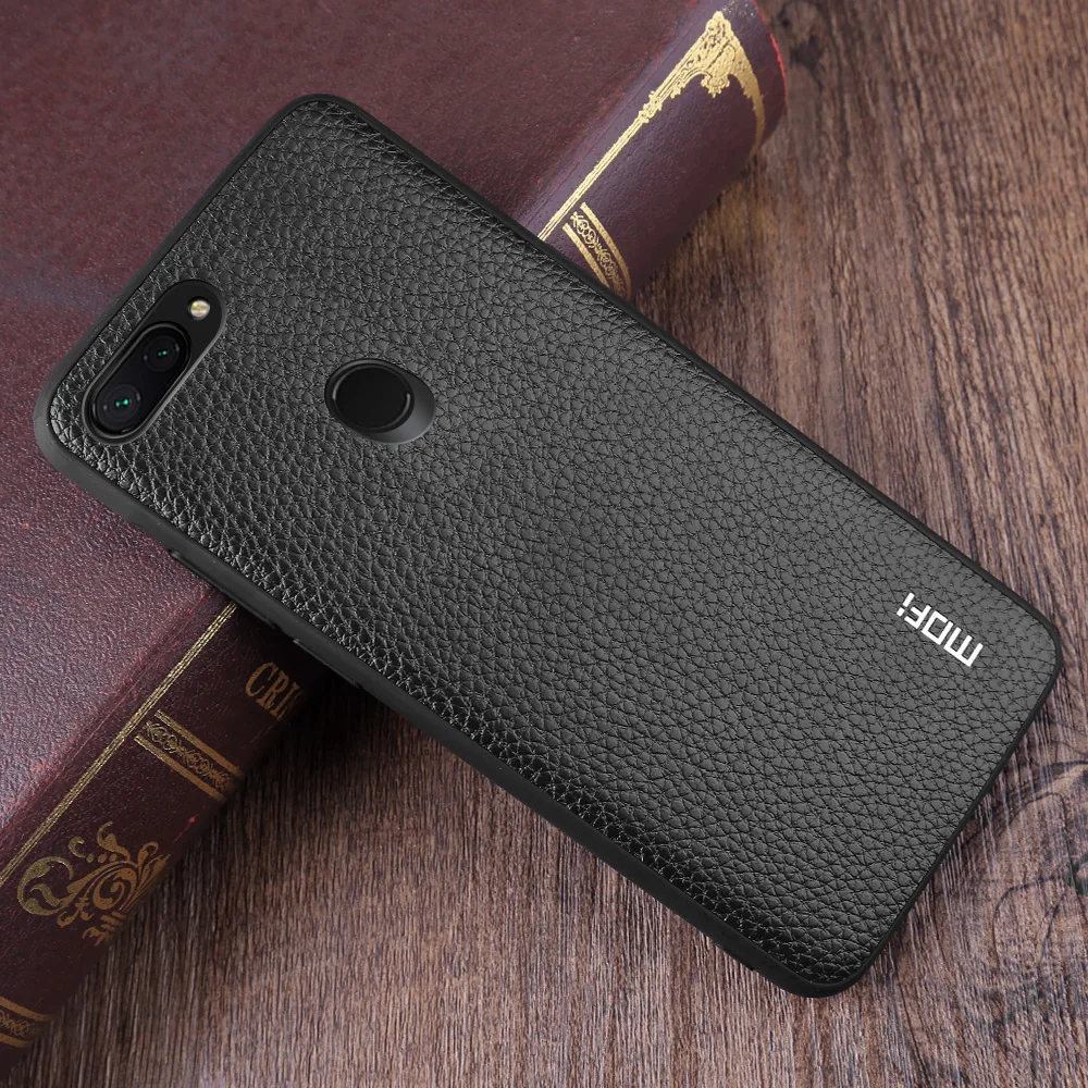MOFi чехол для телефона для Xiaomi mi 8 Lite задняя крышка из искусственной кожи корпус для Xiaomi mi 8 Youth Conque для mi 8X Capa
