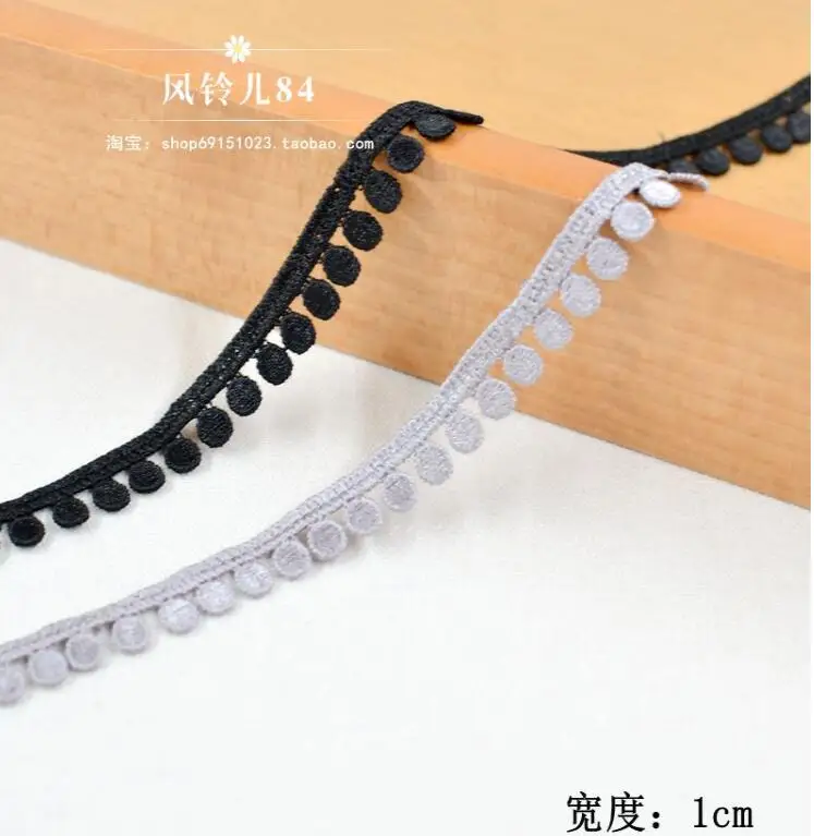 5 метров черно серая кружевная отделка из полиэстера вышивка сделай сам