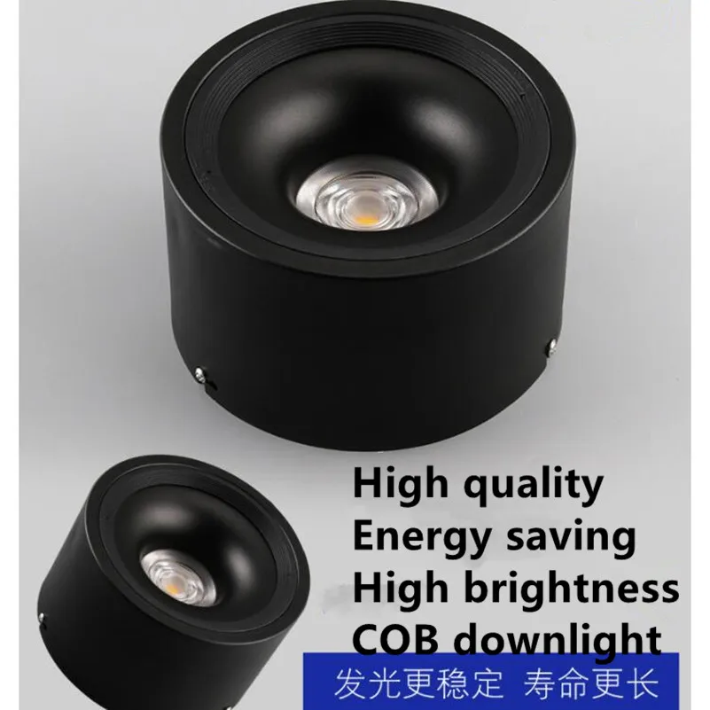 Светодиодный потолочный светильник с круглым поверхностным креплением