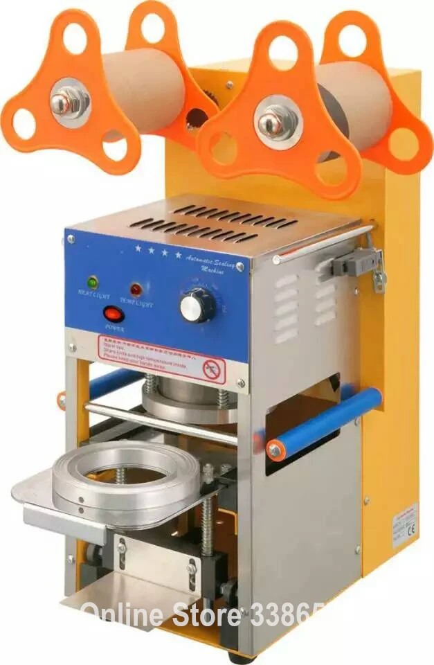 Полуавтоматическая упаковочная машина ZF06 для пластиковых чашек контейнер чая сока напитков крышки|machine