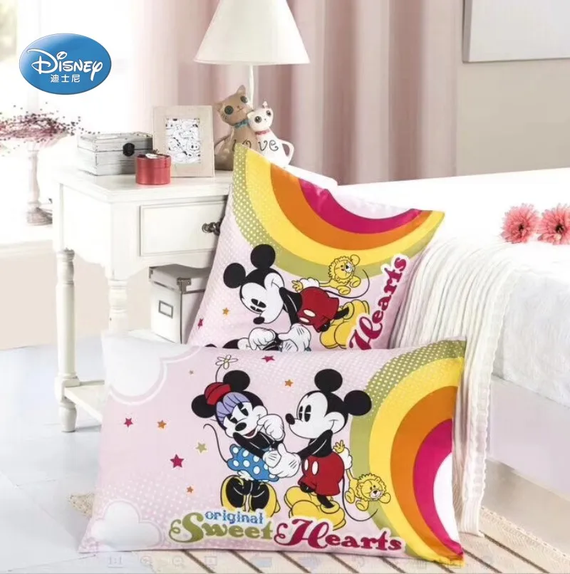 Наволочки disney Lilio Stitch Mc queen, 2 шт., наволочки с рисунком Микки, Минни, принцессы, наволочки, декоративные наволочки 48x74 см