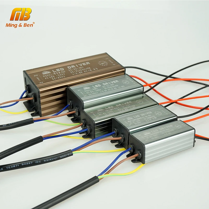 

MINGBEN IP67 LED Driver 10W 20W 30W 50W 70W Convert AC85-265V to DC22-38V No Flicker DIY Power Supply for Flood Light Spotlight