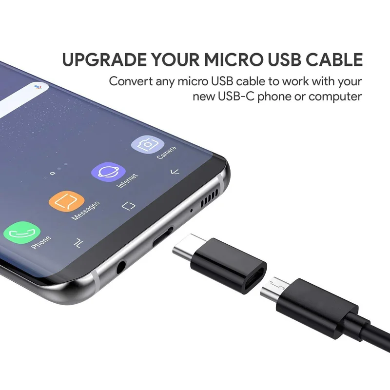

OTG Type-C Adapter USBC to Micro USB OTG Cable Thunderbolt 3 USB Type C Adapter for Macbook Pro Huawei P40 P30 Plus One plus 2 3