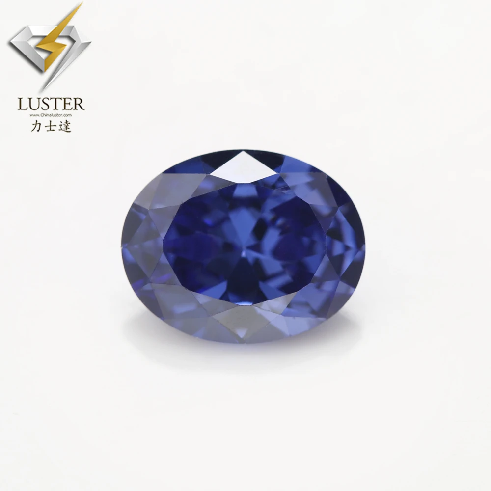 Most realistic cubic zirconia 2x3~13x18mm natural blue oval cut shape zircon gems stones 10pcs / bag quality cz for jewelry | Украшения и