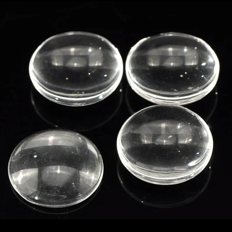 50 шт куполообразные стеклянные кабошоны круглый прозрачный стеклянный модный