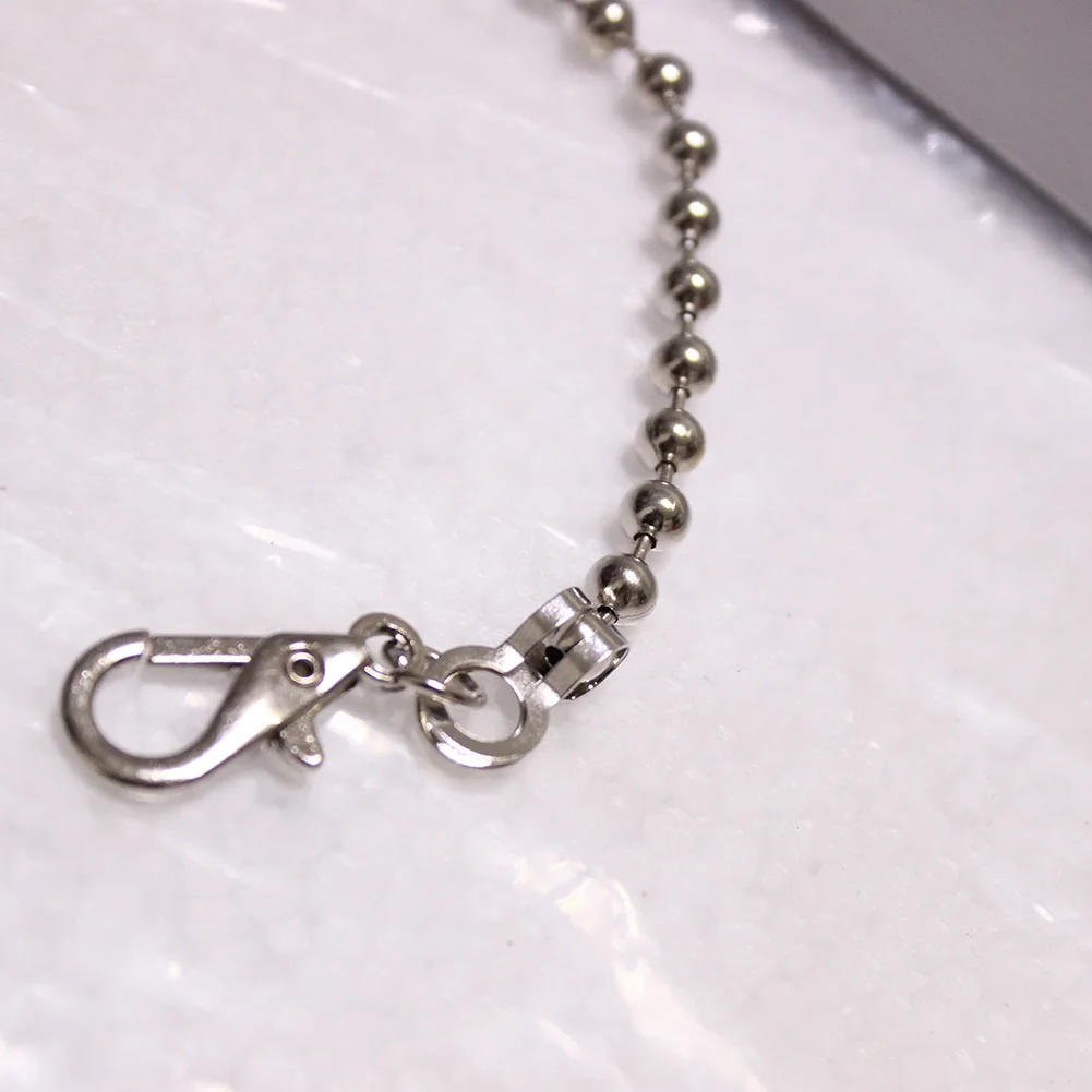 

120cm Metal Beaded Chain DIY Purse Chain With Lobster Clip Shoulder Bag Strap Accessories For Bags Replacement Handbag Handles