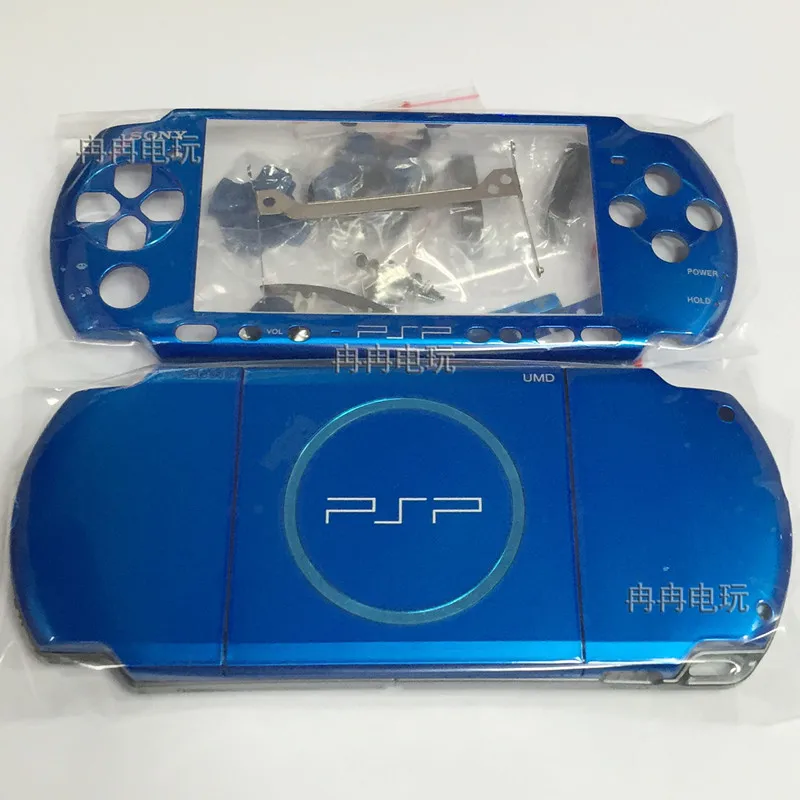 Новая версия для PSP3000 PSP 3000 игровой консоли замена полный синий цвет корпус чехол