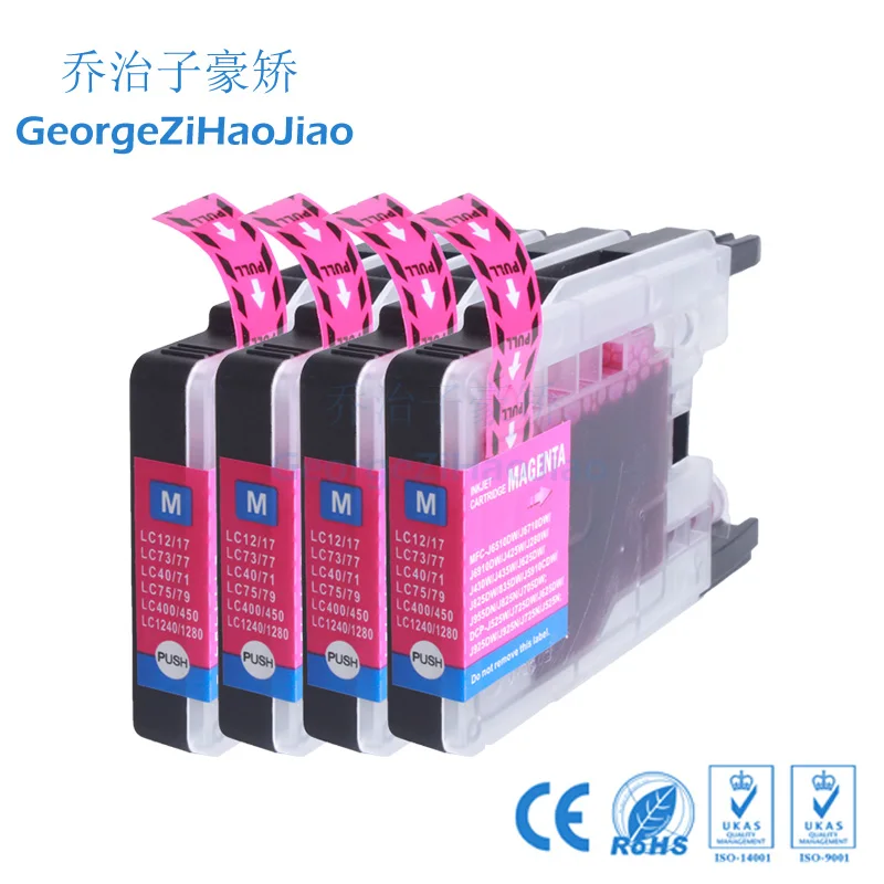 4 шт. LC1240 совместимый чернильный картридж для принтера Brother MFC J430W J6910DW J825DW DCP J525N J925N