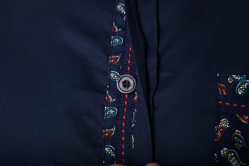 Мужская рубашка с длинным рукавом вышивкой|camisa masculina|brand men shirtsfashion man shirt |