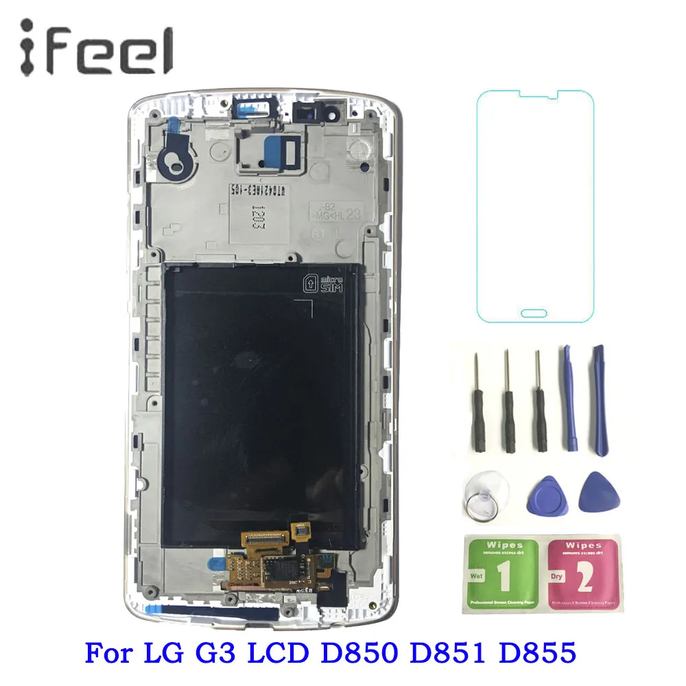 Протестированный экран для LG G3 ЖК дисплей кодирующий преобразователь сенсорного