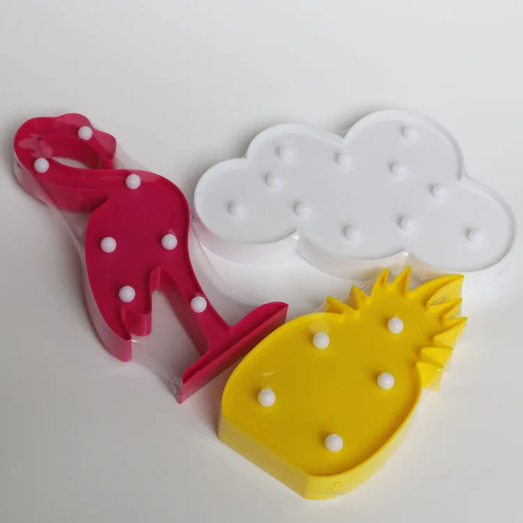 СВЕТОДИОДНЫЙ 3D ночник с облаком настенный светильник на батарейках изображением