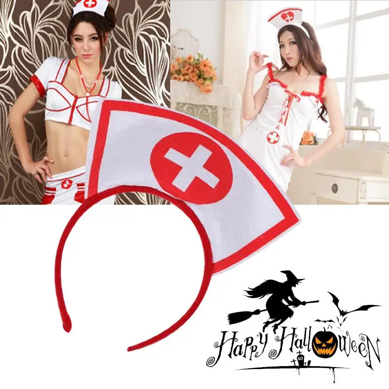 Костюм на Хэллоуин озорная медсестры шляпа головная повязка нарядное платье