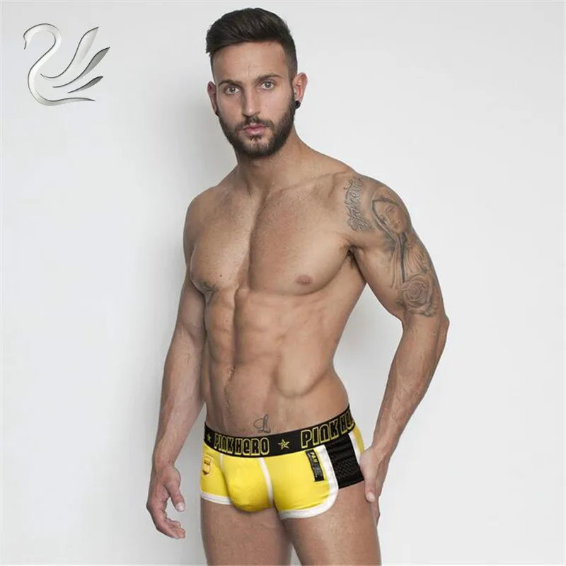 Высококачественные мужские хлопковые трусы боксеры 4 шт. упак. для влюбленных