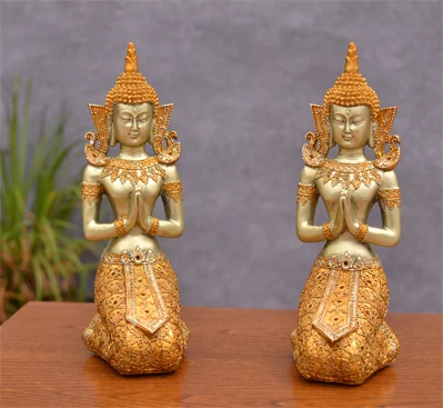 Китайская народная культура статуя из смолы ручной работы Будды религия