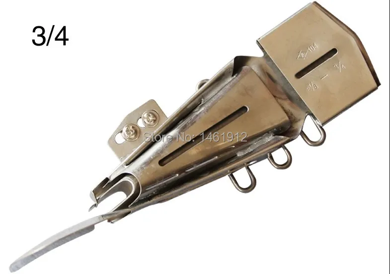 K712NA(B) Папка-лента Размер 1-5/"- 1/2" Двойная обертка Хеммер используется для 2 или 3 иглы крышка стежка машина папка Dayu 104