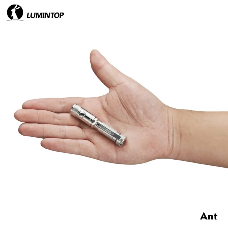LuminTop Ant из нержавеющей стали AAA батарея 120lm EDC флэш-светильник s светильник вес Cree XP