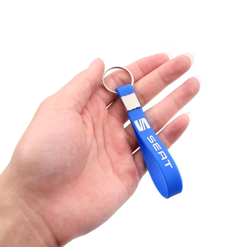 Светящаяся силиконовая Автомобильная Наклейка брелок для seat leon ibiza Alhambra lada niva kalina