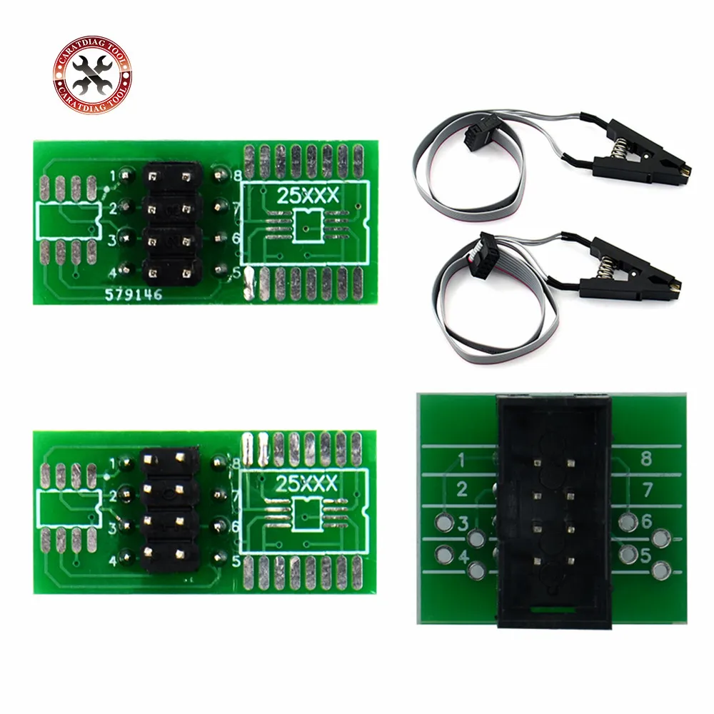 2019 Новый зажим для проверки SOIC8 SOP8 EEPROM 93CXX / 25CXX 24CXX с 2 адаптерами| |