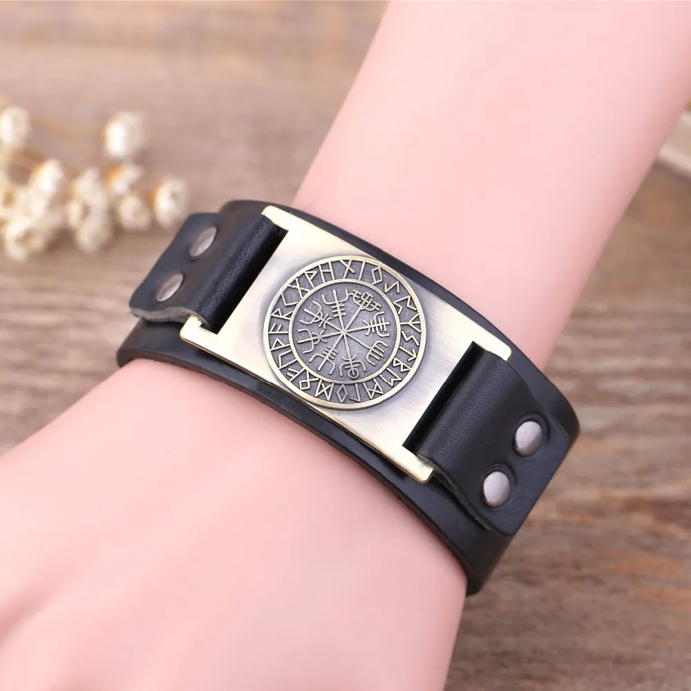 My shape, новинка, Прямая поставка, Викинг, Vegvisir, компас, подвески, браслет, нордические руны, мужские ювелирные изделия, символ Одина, кожаные браслеты