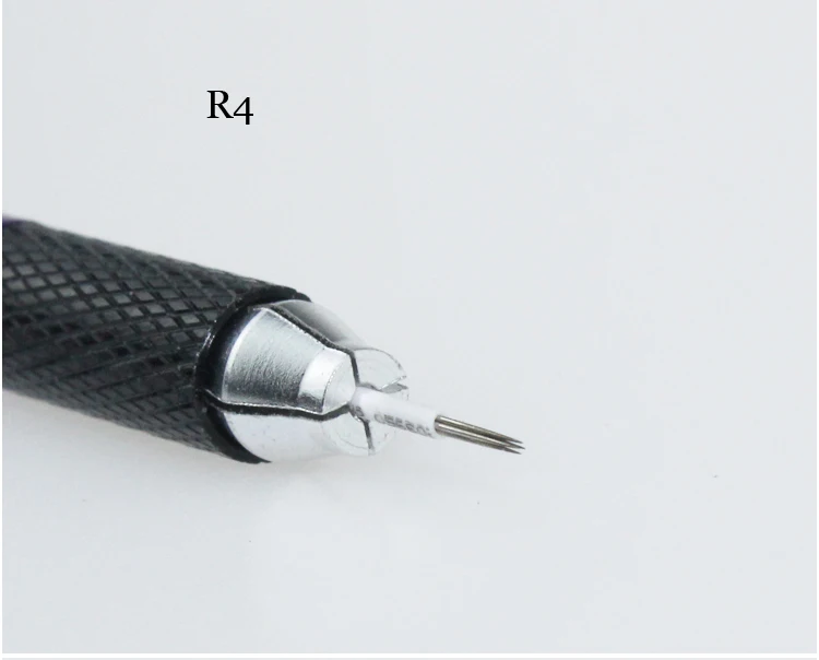 4 круглых иглы для ручной ручки игла полуперманентного макияжа микроблейдинга R4
