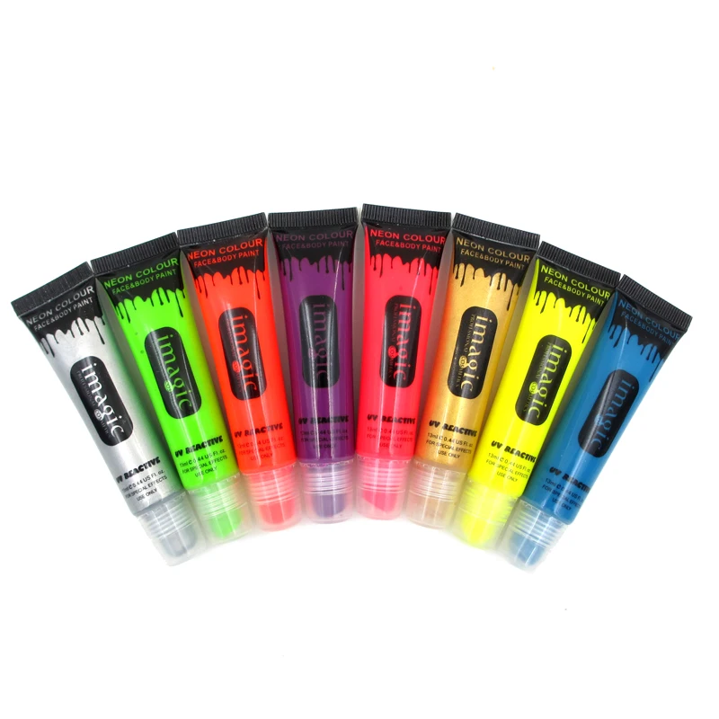 Imagic Новогодний подарок Макияж Красота флуоресцентные краски неоновый цвет лица