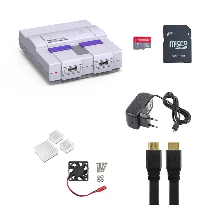 Чехол Raspberry Pi 3 Retroflag SUPERPi CASE U NESPi с функциональными кнопками питания и сброса для