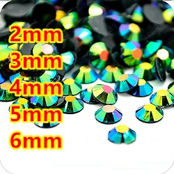 Jelly Emerald AB Resin Flatback beads for Nail Art/Garment/Decoration (2mm 3mm 4mm 5mm 6mm) 10000~100000pcs/bag | Дом и сад
