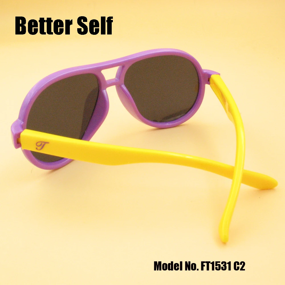 Детское солнцезащитное стекло поляризационное детское очки с двойным мостом