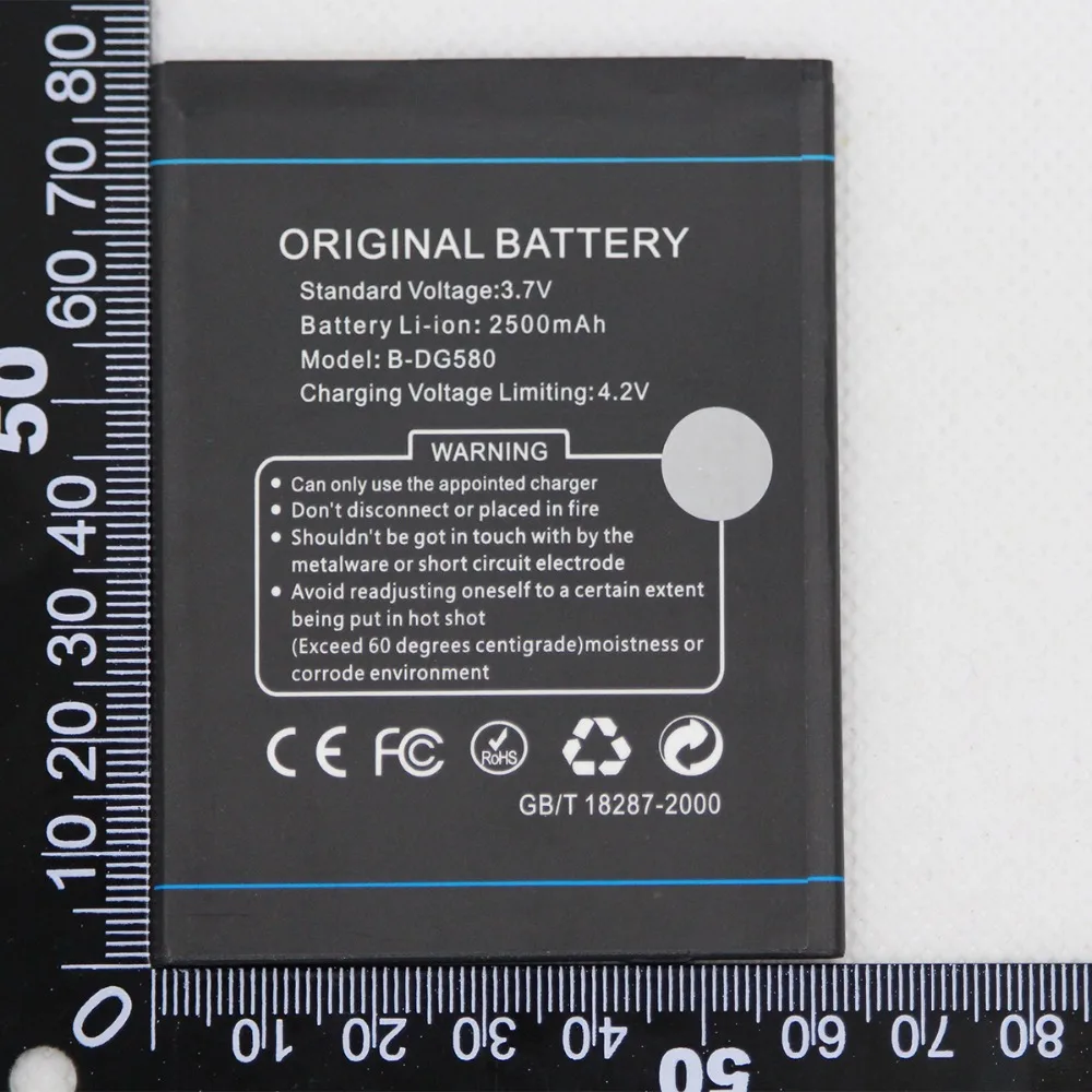 10 шт./лот ISUNOO B-DG580 Аккумулятор Для Doogee Kissme DG580 2500mah B DG580 мобильный телефон внутренняя батарея