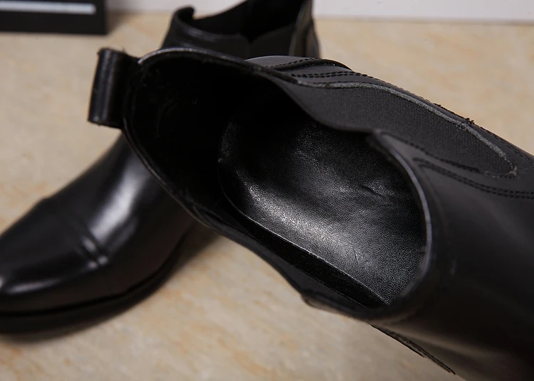 Модные мужские ботинки оксфорды в британском стиле ковбойские с круглым носком