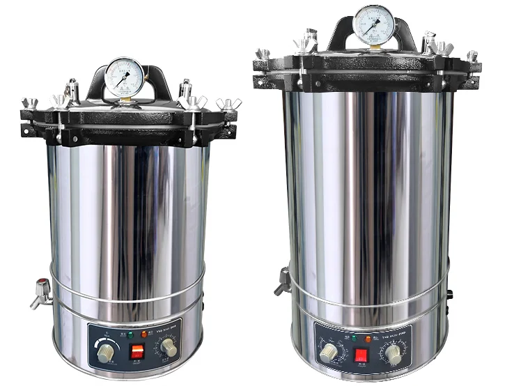 8L/9L/12L/18L/24L/35L/50/75L/100L Портативный автоклав самоуправляемый вертикальный цифровой дисплей автоматический