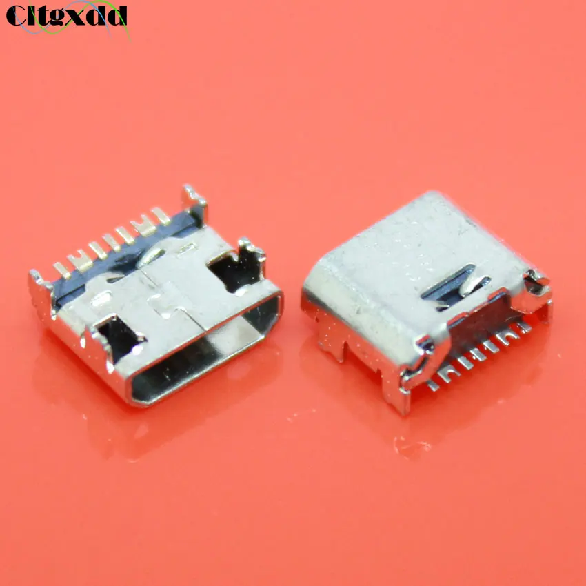 Гнездовой разъем Micro Mini USB 100 шт. 7-контактный Женский Разъем для зарядки Samsung Galaxy Core