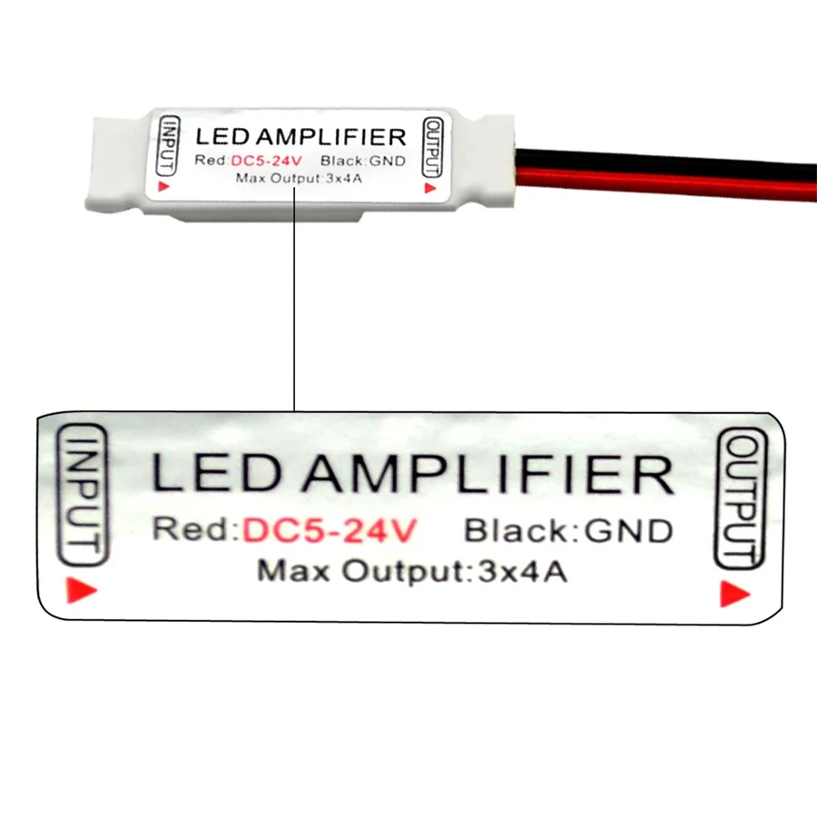 5 шт. светодиодный Усилитель контроллер мини 3 клавиши RGB/RGBW DC5 24V для 5050