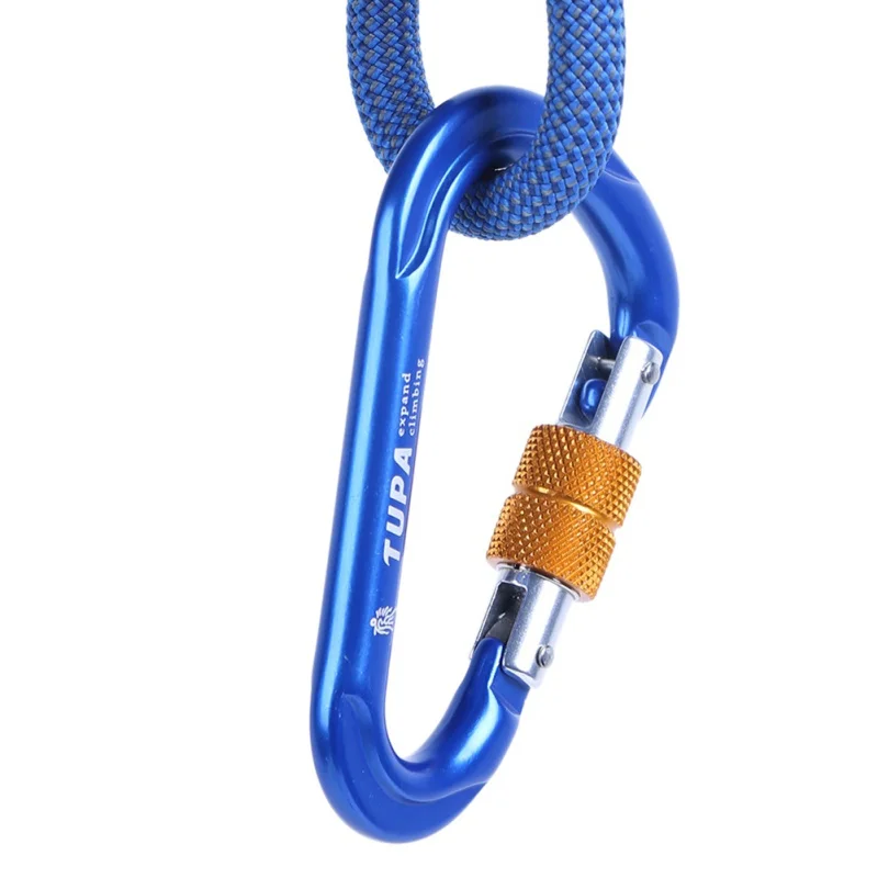 

Outdoor Sports Aluminium Alloy Safety Buckle Carabiner D Shape Safety Master Lock Outdoor Rock Climbing Buckle Equipment