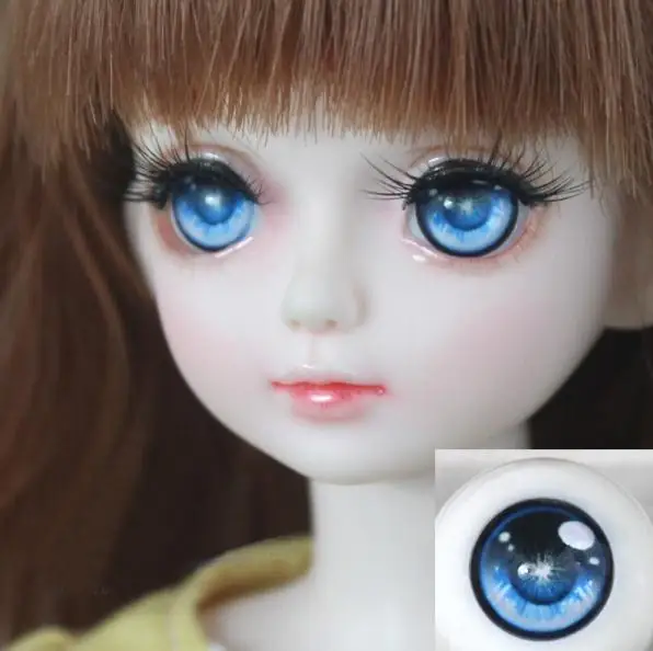 color 2 1 пара SD кукла 1/3 1/4 1/6 BJD глаза для кукол 14 мм 16 мм 18 мм полукруглый акрил глаза для BJD кукла игрушка - Цвет: color 2
