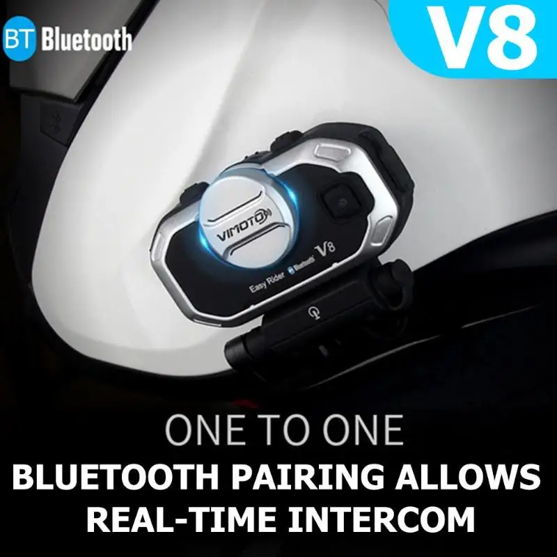 1/2PCS Free DHL Vimoto V8 Helmet Bluetooth Intercom Motorbike Stereo BT Headset Headphones For Mobile Phone GPS 2 Way Radios | Автомобили