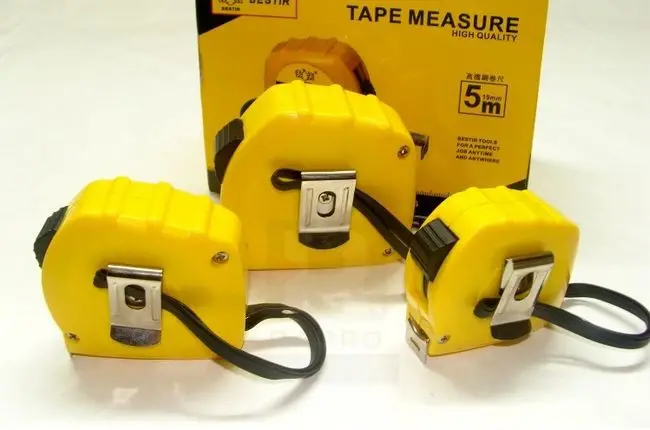 Высококачественная желтая стальная 19 мм ширина 5 м Выдвижная линейка рулетка