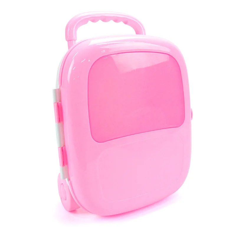 Pull rod box-Pink Ролевые игры набор детский игрушечный стетоскоп больница Набор доктора игрушки для детей девочек игры arzt набор - Цвет: Pull rod box-Pink