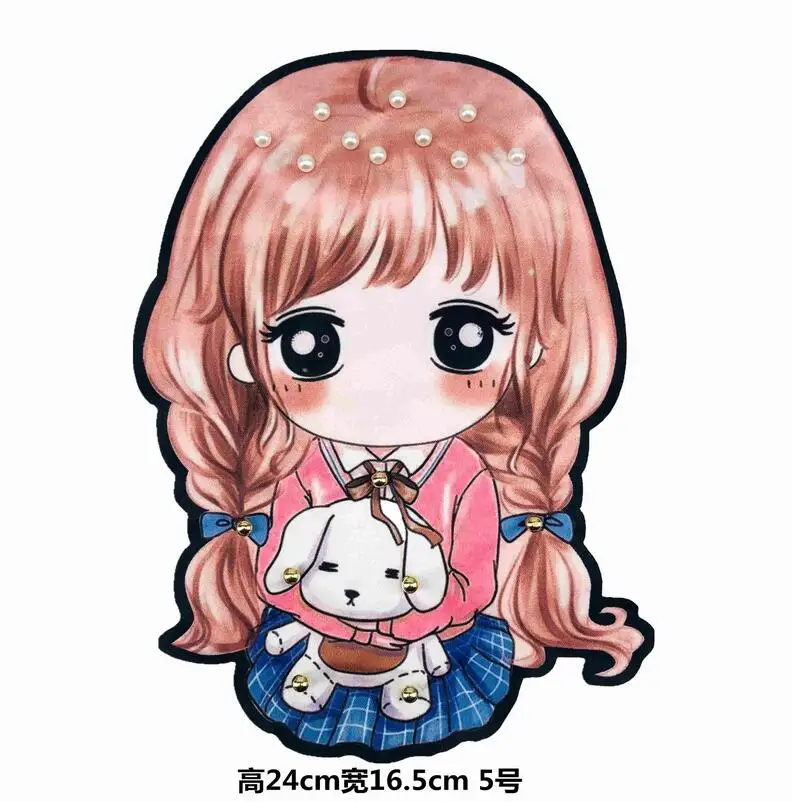 Новые Мультяшные милые Ретро Стикеры из ткани в европейском и американском стиле