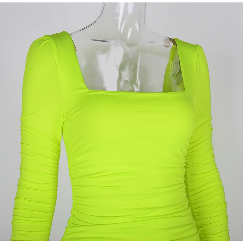 Женское двухслойное платье NewAsia Белое Облегающее Платье карандаш с длинными